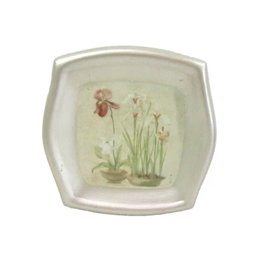 Jabonera asiática floral de cerámica para orquídeas y narciso CROSCILL Foto 1 de 4