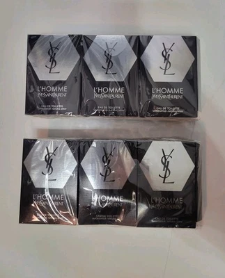 24x Yves Saint Laurent L'HOMME Eau de Toilette EDT Spray Sample 0.04Oz/1.2mL ea - Image 1 of 3