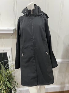 Below Zero By Rothschild Softshell Zip Side Snap Winter Long Coat Black 2X NWT - Picture 1 of 13