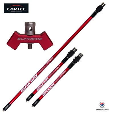Cartel Archery Maxion Carbon Stabilizer & Supreme V-Bar System Kit - Image 1 of 2