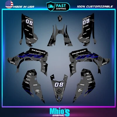 Yamaha YFZ450R 2014 2024 kit de calcomanías gráficas pegatinas completas ATV YFZ 450R 2015-2023 Foto 1 de 4