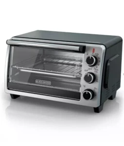 Black + Decker TO1216B 6-Scheiben Konvektion Arbeitsplatte Toaster Ofen - Bild 1 von 6