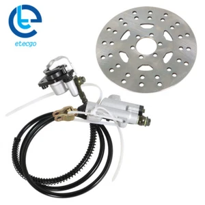 Disc Rotor Kit+Rear Hydraulic Brake Master Caliper Assembly For ATV Go Cart Kart - Picture 1 of 8
