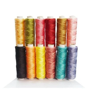 Sewing Thread Poly Nylon For Art & Craft Embroidery Making Assorted Spools 12Pcs - Picture 1 of 3
