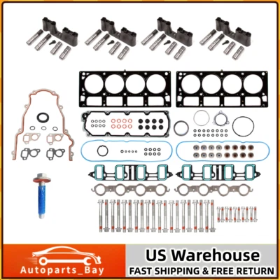 Juego de juntas de culata pernos elevadores AFM aptos para GM Chevrolet Sierra Cadillac Escalate 6,2 L Foto 1 de 4