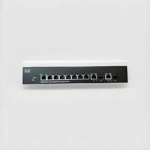 Cisco SG300-10PP 10-Port Gigabit MANAGED Switch (SG300-10PP-K9 V03) No Power Ada - Bild 1 von 6