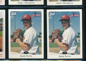 Lot (2) 1996 Best #28 Robb Welch Lowell Spinners (BJ92) SWSW6