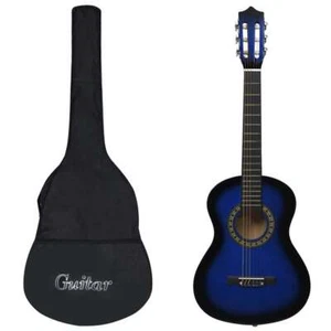 Classical Guitar for Beginner and Kid with Bag Blue 1/2 34" - Picture 1 of 11
