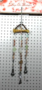 BoneHeadz Hand Made Wind Chaser, W/Real Bone, Sea Shells, Beach Glass and More! - Picture 1 of 4