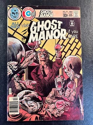 GHOST MANOR 32 Rich Larson Ditko V 1 Charlton Horror Vintage 1976 Silver Age - Image 1 of 2