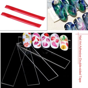 Ruban adhésif double face Nail Art 10 m film rouge ruban transparent pour affichage des ongles Len - Photo 1 sur 12