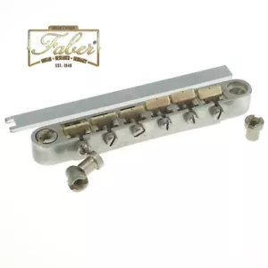 Faber ABR-L-59-BA ABRL59BA Locking Bridge Inch&Metric Brass Saddles Aged 3031-3 - Picture 1 of 3
