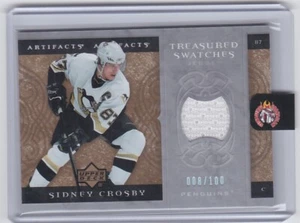 2007-08 Artifacts Sidney Crosby Treasured Swatches Jersey Card /100 - Picture 1 of 2