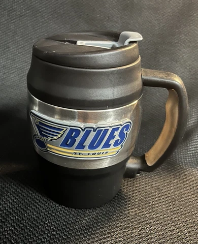 St. Louis Blues NHL  Barrel  Travel Mug With Bottle Opener and Lid Cover