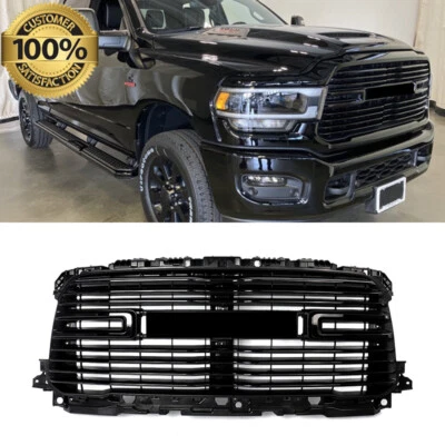 For 2019 2020-2024 Ram 2500 3500 4500 Laramie Diamond Black Front Bumper Grille Foto 1 de 4