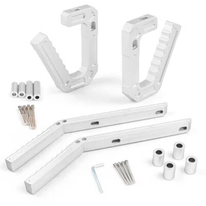 Silver Aluminum Front + Rear Grab Handles Grip Bar For Jeep Wrangler JK2007-2018 - Picture 1 of 6