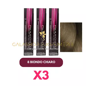 X3 DIA RICHESSE 8 BIONDO CHIARO L'OREAL TINTURA CAPELLI CREMA NO AMMONIACA TINTA - Imagen 1 de 1