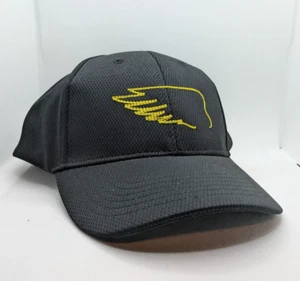 DeKalb Corn Seed Black Cap Hat Embroidered Yellow Wing Logo Adjustable NEW - Picture 1 of 3