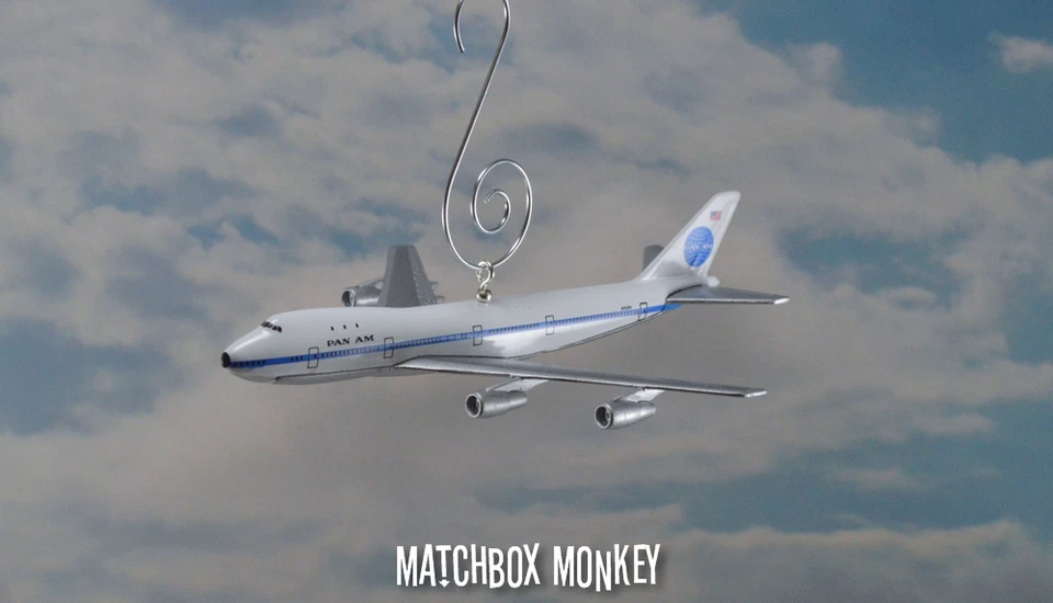 Pan Am American Boeing 747-200 Custom Christmas Ornament Airplane Plane Jet - Image 1 of 4