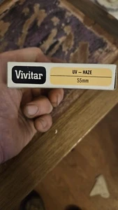 Vivitar 55mm UV-Haze Filter with Box, Case & Paperwork -Vintage - Made in Japan - Picture 1 of 3