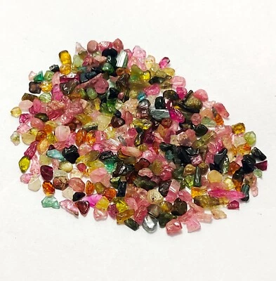 Natural Tourmaline Untreated Unheated Multi Rough Loose Gemstone Lot J66-4 - Image 1 of 4