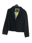 Monsoon Women's Jacket UK 18 Black Cotton with Elastane Overcoat