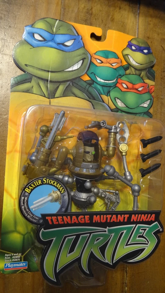 Figura de acción Playmates TMNT Teenage Mutant Ninja Turtles Baxter Stockman 2004 Foto 1 de 1