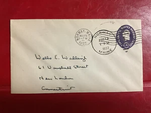 (D) USA #U534 3c ENVELOPE 1952 Norway Maine to New London Connecticut - Picture 1 of 2