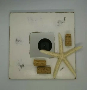 Island Wine Handmade Beach Mirror Anna Maria Island, FL Starfish Cork Distressed - Picture 1 of 3