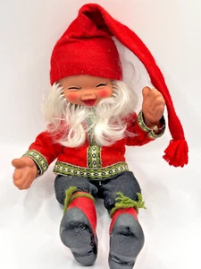 Vintage Arne Hasle Norweger Askim Norge WEIHNACHTSWICHTEL/ELF Puppe signiert - Bild 1 von 5