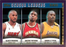 Alonzo Mourning Dikembe Mutombo Shaquille O'Neal 2000-01 Topps Basketball Card #