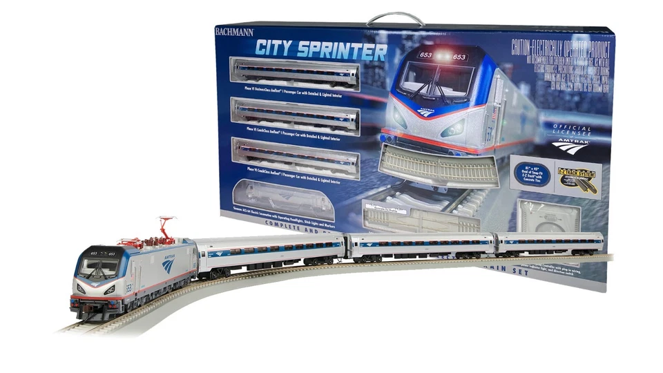 Bachmann 00772 HO Scale AMTRAK® CITY SPRINTER (DCC/SOUND READY) Ready to Run Set - Image 1 of 1