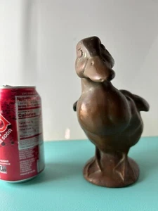 Ente Bronze oder Kupfer (mit Keramik??) skulptur 6 1/2" hoch - Bild 1 von 10