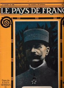 LE PAYS DE FRANCE N°188 du 23 mai 1918 fusée d'obus  Zeebrugge    WW1 - Picture 1 of 1