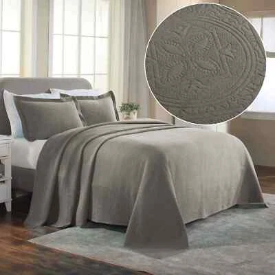 Juego de colcha y almohada decorativa matelasse de algodón círculo celta Foto 1 de 3