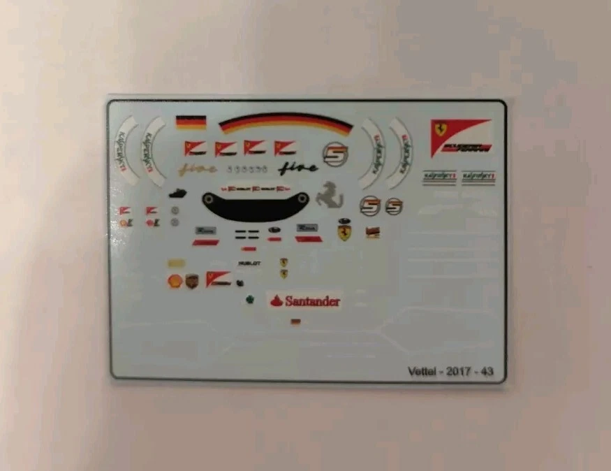 Ferrari SF70 Sebastian Vettel " Figure Decals " 2017 1/43 - Bild 1 von 1