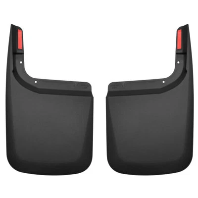 Husky Liners Rear Black Plastic FormFit Mud Guards for Ford F250 F350 Super Duty Foto 1 de 4