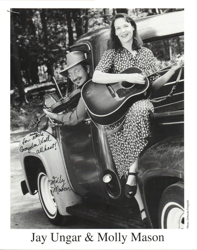 Jay Ungar & Molly Mason Singers Signed 10x8 B/W Promo Photo Autographed - Image 1 of 1