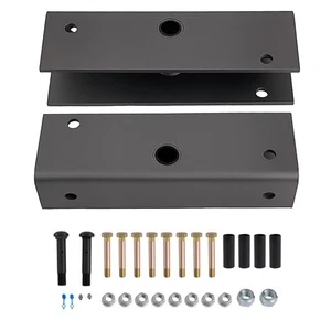 12" Steel Equalizer Hanger Kit for Dual Axle Trailer Slipper Springs 2" Wide - Picture 1 of 8