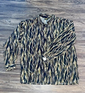 Vintage Monzini Collection Mens XL Shirt Psychedelic Abstract Disco Retro USA - Picture 1 of 6