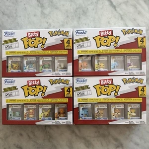Funko Bitty Pop Pokemon Full Complete Set of 4 Boxes - Picture 1 of 2