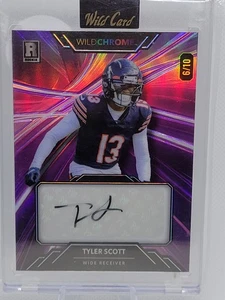 2003 wildcard Wildchrome Tyler Scott auto 6/10 pro look football rainbow purple  - Picture 1 of 6