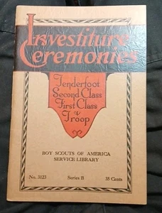 1933 Vintage Investiture Ceremonies BSA Pamphlet  - Bild 1 von 3
