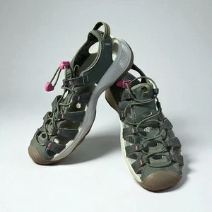 Keen Astoria West Camo Waterproof Sandals Touch Tab Rubber Heel Size 10.5 - Picture 1 of 11