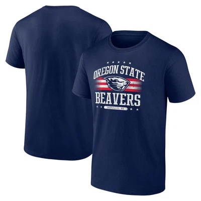 Men's Navy Oregon State Beavers Americana Team T-Shirt - Image 1 of 3