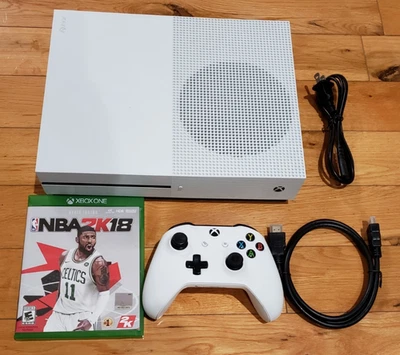 Consola Xbox One S 1TB 1681 Paquete Blanco, Mando 1708, Alimentación, HDMI, ¡PROBADO! Foto 1 de 4