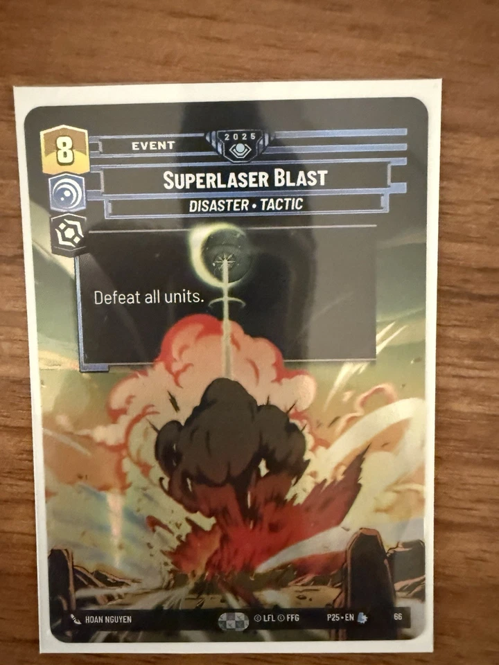 Superlaser Blast Galactic Championship Exclusive Star Wars Unlimited 2025 Promo - Image 1 of 1