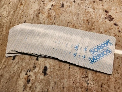 Vintage 1972 ¡Lo siento! Tarjetas de repuesto para juegos de mesa Foto 1 de 4