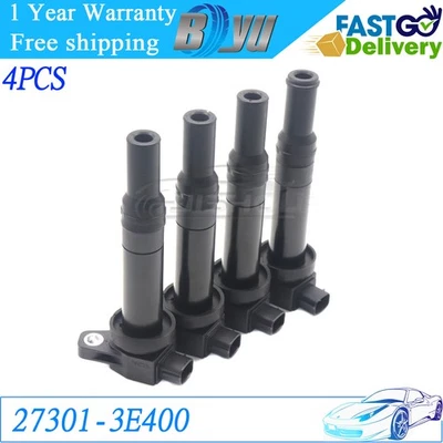 4PCS Lgnition Coil for Hyundai Santa Fe Kia Rondo 2.4 2.7L2007-2011 27301-3E400 - Image 1 of 4