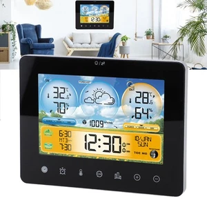 Weather Forecast Station Wireless Indoor Outdoor Touch Digital Time RF Sensing⊹ - Picture 1 of 12